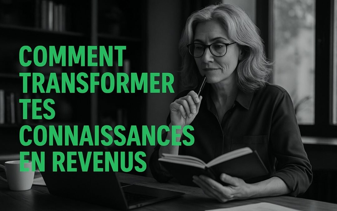 Transforme ton savoir en revenu passif durable