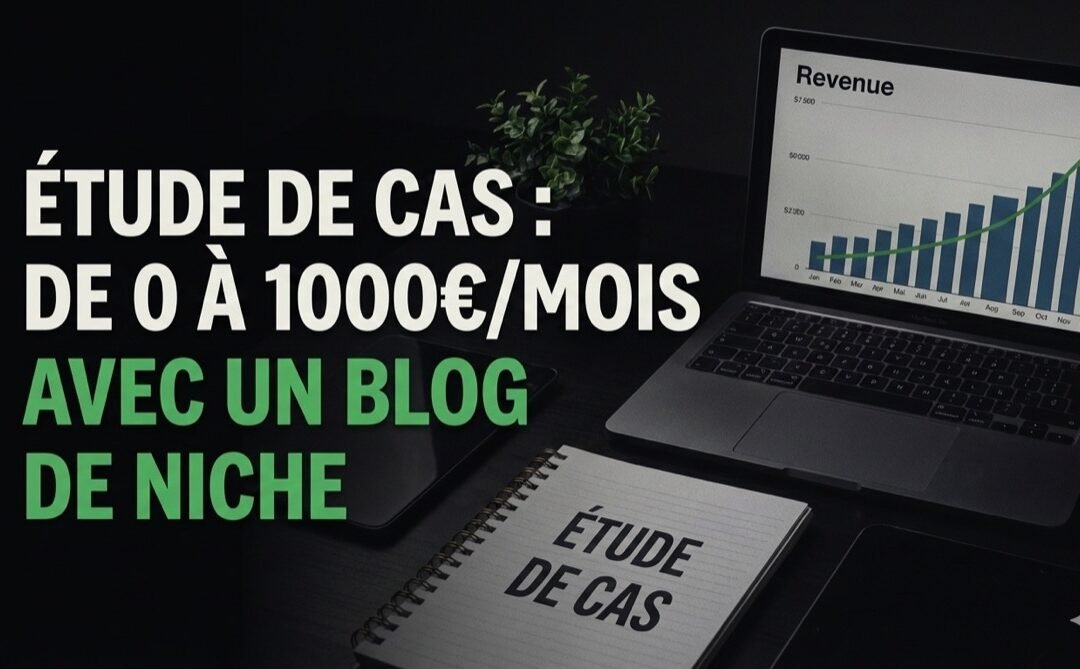 Étude de cas : de 0 à 1000€ avec un blog de niche