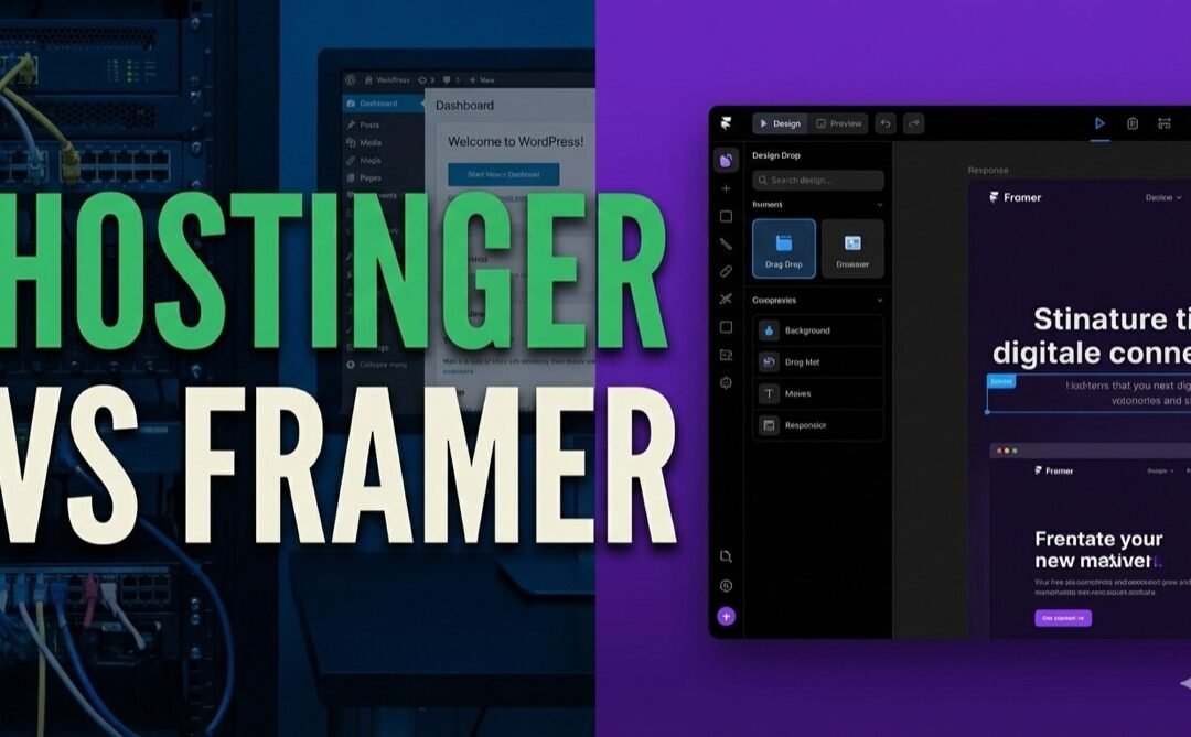 Hostinger IA vs Framer : Quel outil choisir pour ton site ?