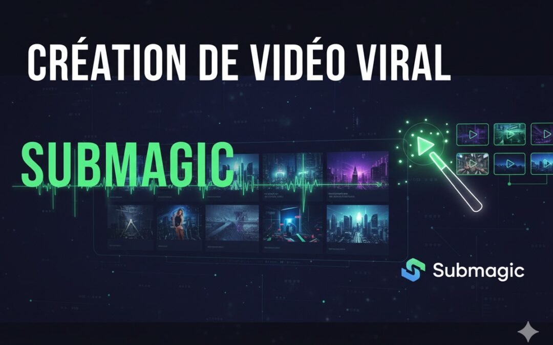 Création de vidéo avec l&rsquo;IA et mon avis Submagic