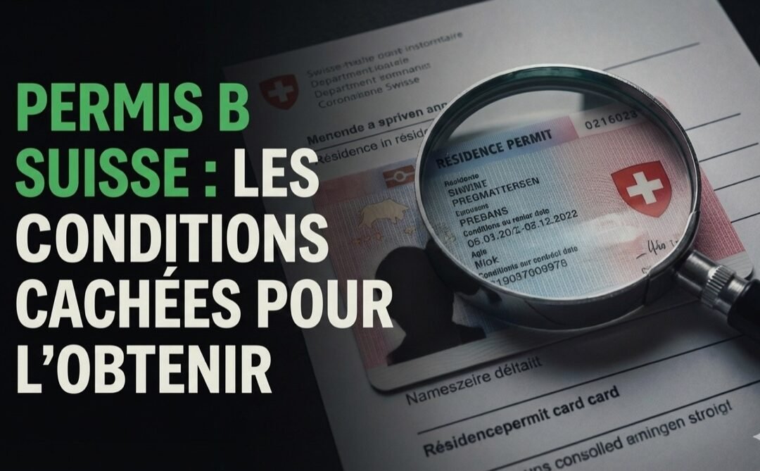 Permis B suisse : les conditions cachées pour l&rsquo;obtenir