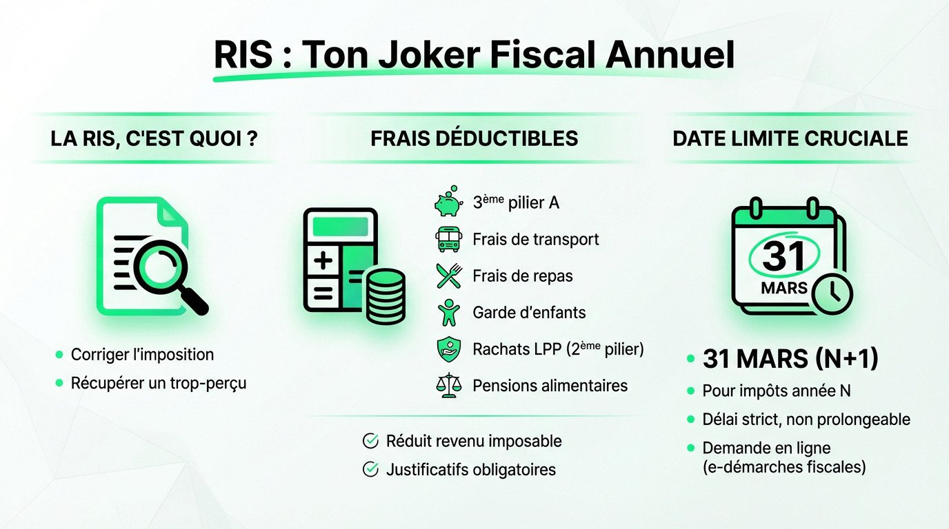 Rectification impôt source Genève joker fiscal