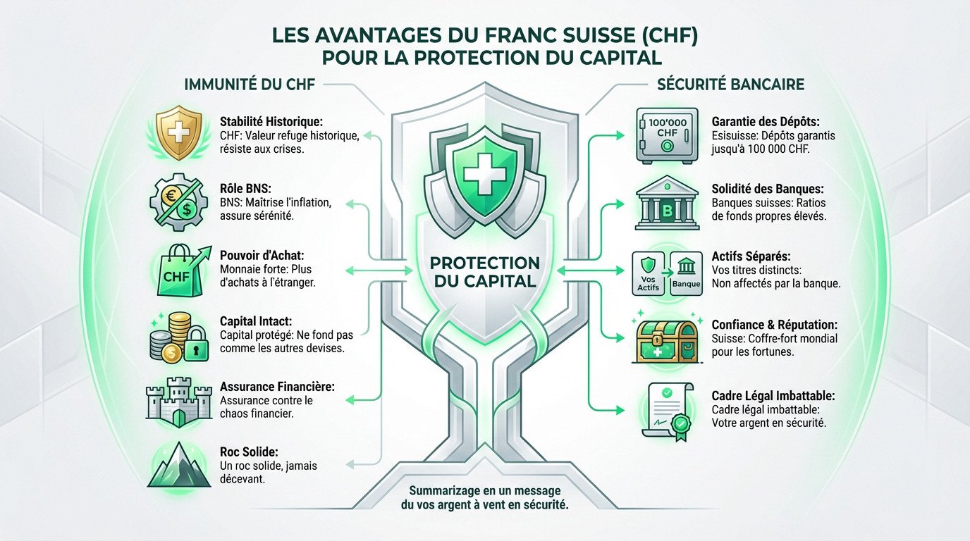 Placer son argent en Suisse : Le franc suisse comme monnaie refuge et forteresse financière