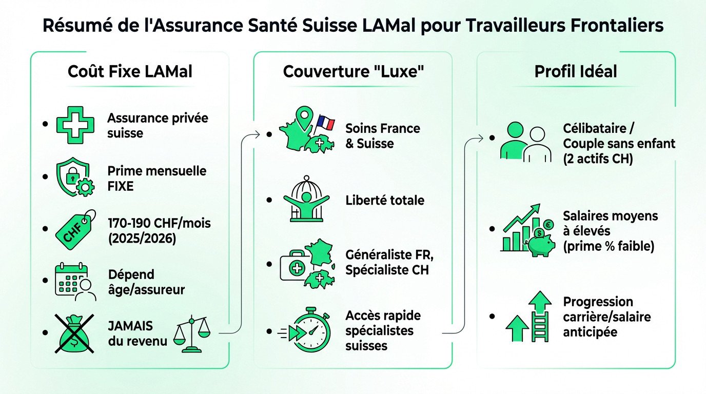 Comparatif assurance santé suisse LAMal pour travailleurs frontaliers : avantages et fonctionnement