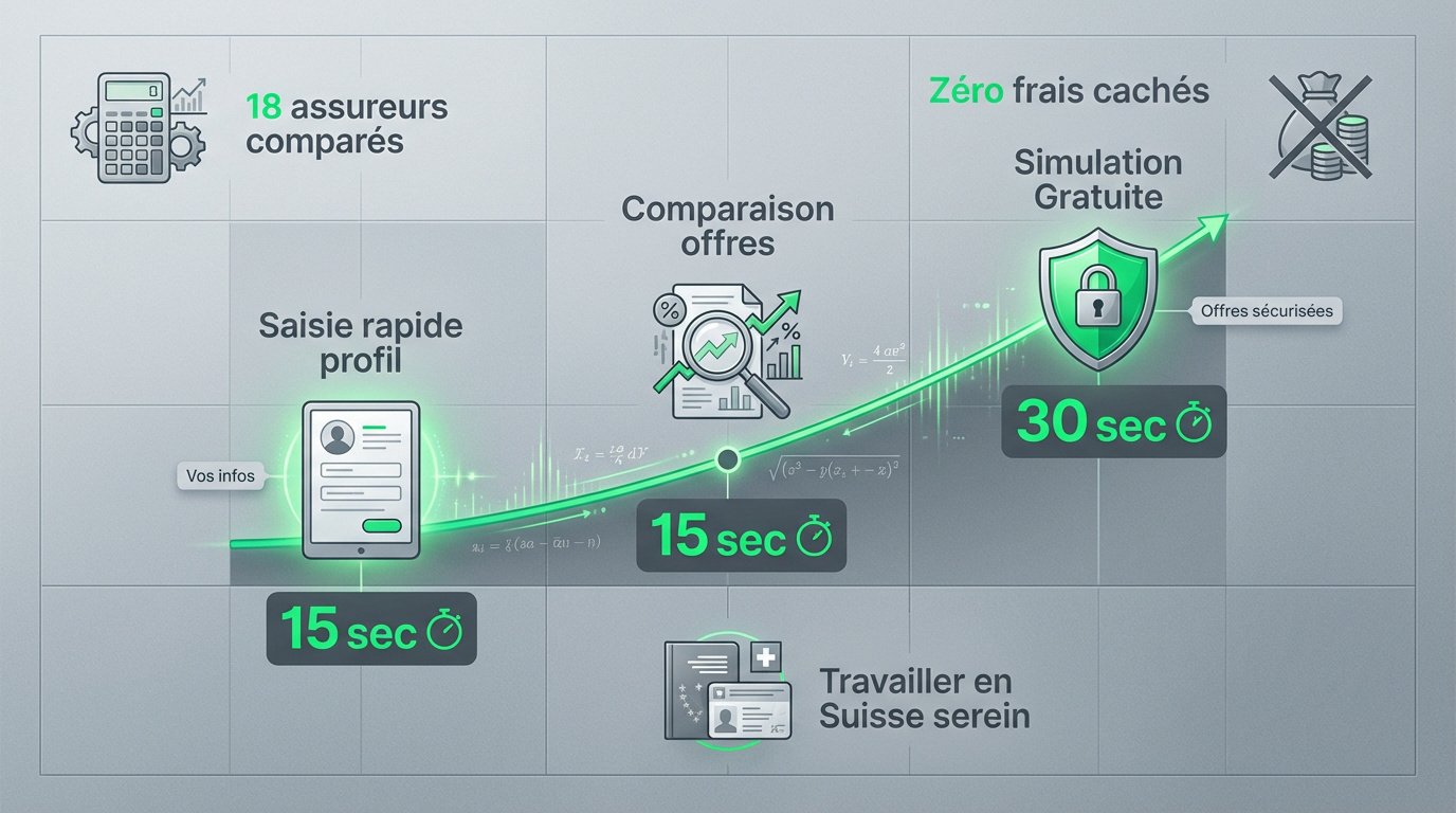 Simulation rapide d'assurance complémentaire en Suisse