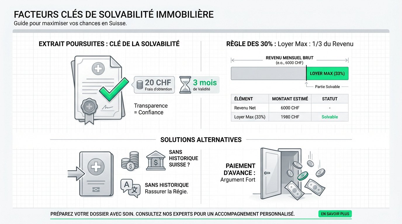 Critères de solvabilité pour une location en Suisse